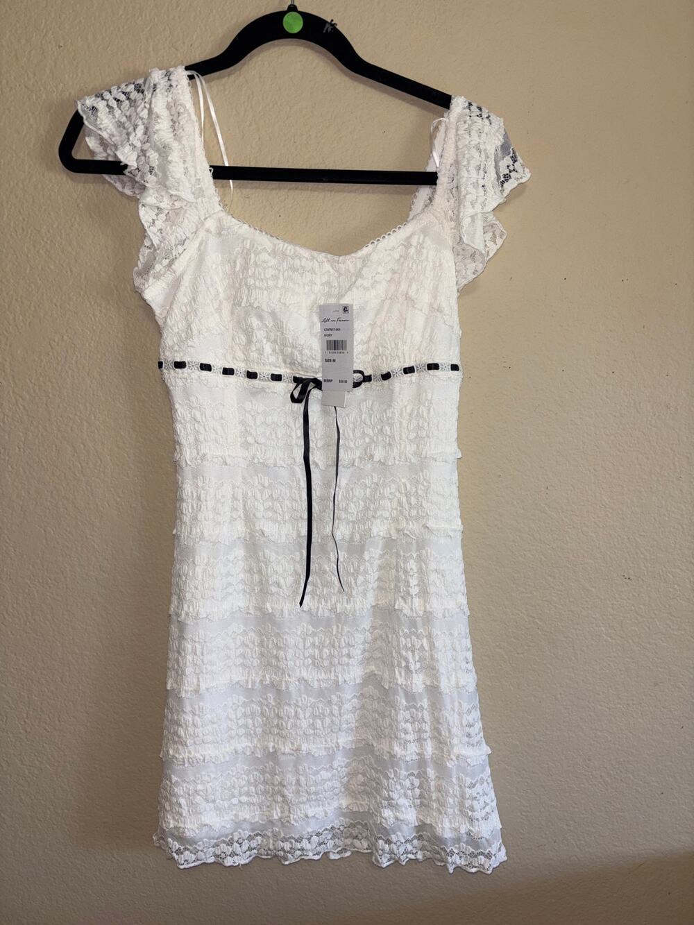 All in Favor ivory lace dress